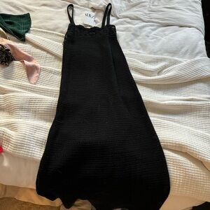 NWT Zara crochet knit maxi dress